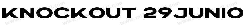 knockout 29juniorltweight字体转换